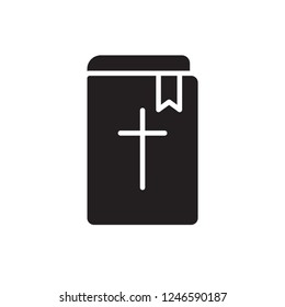bible icon vector design. glyph style design