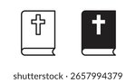 Bible icon vector design. set web icons