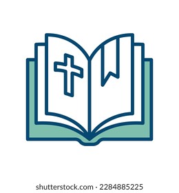 bible icon vector design template in white background