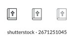 Bible icon vector illustration eps. Vector outline illustrations