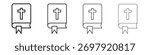 Bible icon vector illustration. EPS 10 editable vector.