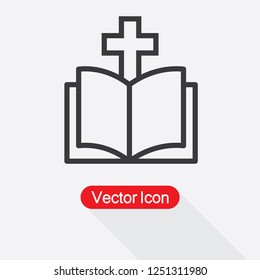 Bible Icon Vector Illustration Eps10