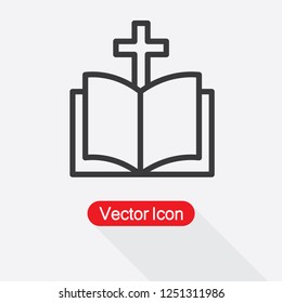 Bible Icon Vector Illustration Eps10