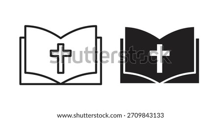 Bible icon vector illustration. Flat design. Graphic design vector symbols.