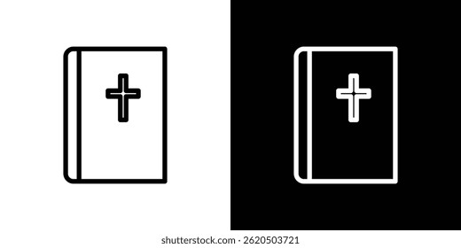 Bible icon vector, illustration logo template in trendy style