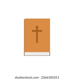 Icono de la Biblia. Ilustración vectorial en un fondo blanco.