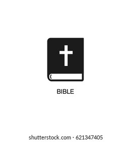 Bible Icon Vector Illustration On White Stock Vector (Royalty Free ...