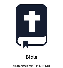 Bible icon vector isolated on white background for your web and mobile app design, Bible logo concept