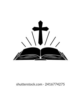 Bible icon vector. Religion illustration sign. Faith symbol or logo.