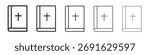 Bible icon vector, Symbol, logo illustrations