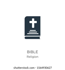 Bible icon vector. Trendy flat bible icon from religion collection isolated on white background. Vector illustration can be used for web and mobile graphic design, logo, eps10