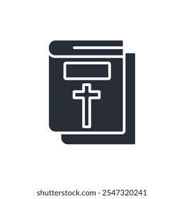 Bible icon. vector.Editable stroke.linear style sign for use web design,logo.Symbol illustration.