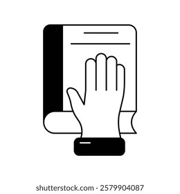 Bible icon with white background vector stock illustration