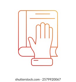 Bible icon with white background vector stock illustration