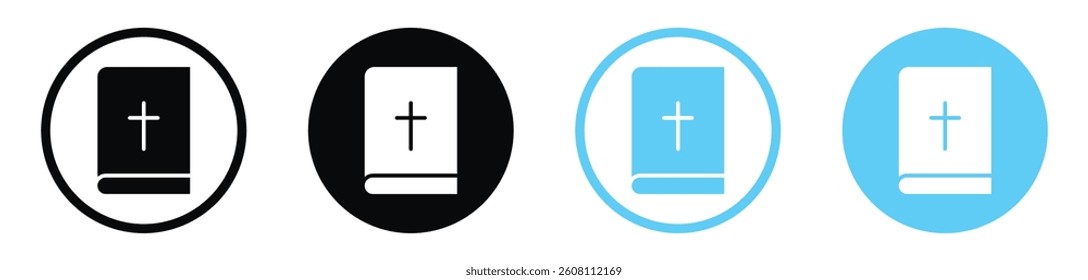 Bible icons design. vector icons for ui designs