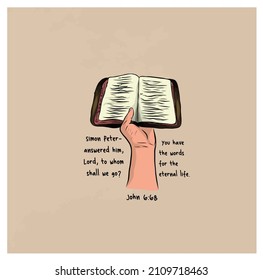bible illustration design chapter john.
