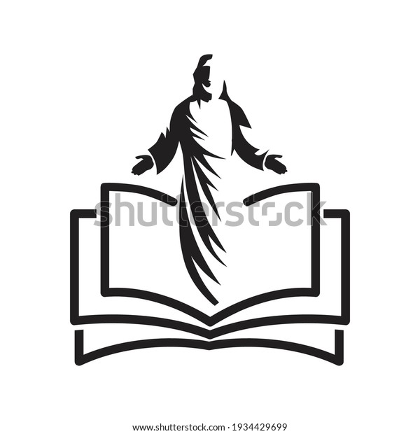 Bible Jesus Christ Vector Stock Vector (Royalty Free) 1934429699 ...