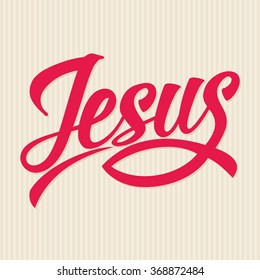 Bible Lettering. Jesus.