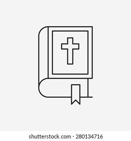 bible line icon