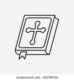 bible line icon