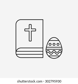 bible line icon