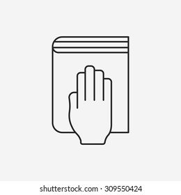 bible line icon