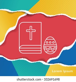bible line icon