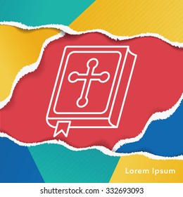 bible line icon