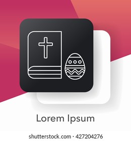 bible line icon