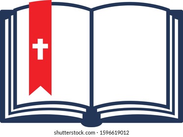 Bible Logo with a bookmark