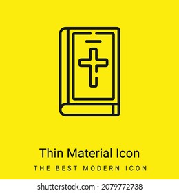 Bible minimal bright yellow material icon