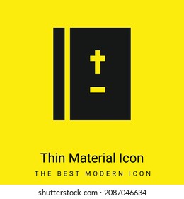 Bible minimal bright yellow material icon