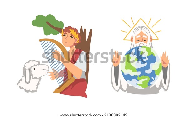 bible-narrative-david-king-israel-playing-stock-vector-royalty-free