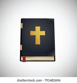 Bible. Old book. Vector illustration