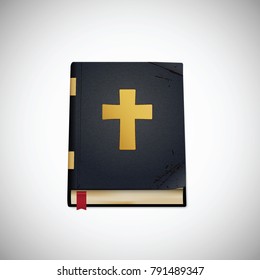 Bible.. Old book. Vector illustration