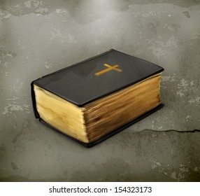 Bible old style vector