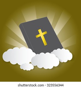 Bible, old style vector background