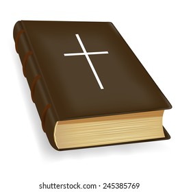 The Bible on a white background