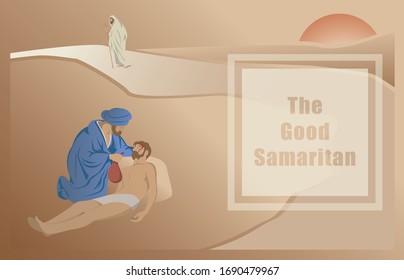 The Bible Parable of the Good Samaritan svg