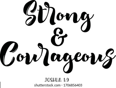 Bible quote. Motivational and inspirational quote, Christian lettering. Bible phrases. Vector Biblical Calligraphy quotes