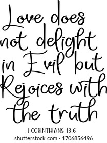 Bible quote. Motivational and inspirational quote, Christian lettering. Bible phrases. Vector Biblical Calligraphy quotes
