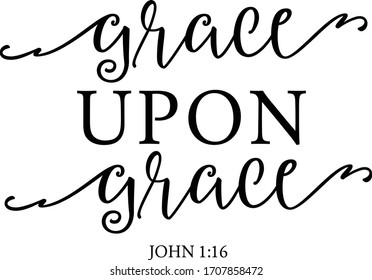 Bible quote. Motivational and inspirational quote, Christian lettering. Bible phrases. Vector Biblical Calligraphy quotes