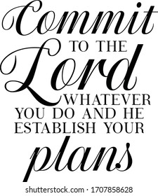 Bible quote. Motivational and inspirational quote, Christian lettering. Bible phrases. Vector Biblical Calligraphy quotes