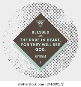 Bible quote - stock vector