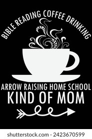 
Bible Reading Coffee Drinking Arrow eps cut file for cutting machine
