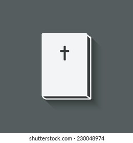 bible religious symbol - vector illustration. eps 10