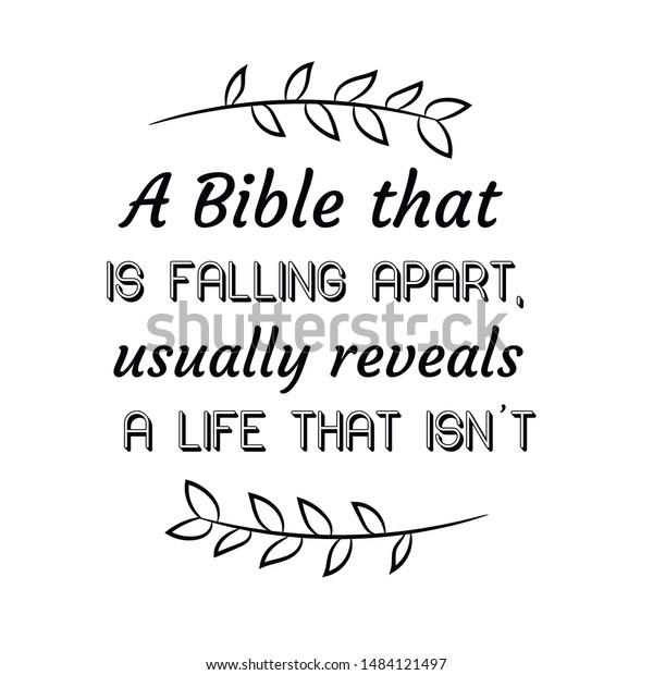 Bible That Falling Apart Usually Reveals Stock Vector (Royalty Free