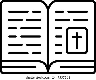Bible vector icon. Can be used for printing, mobile and web applications.