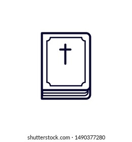 Bible vector icon, web element design