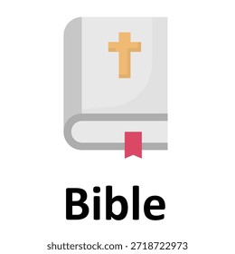 Icono del Vector de la Biblia que puede modificar o editar fácilmente

